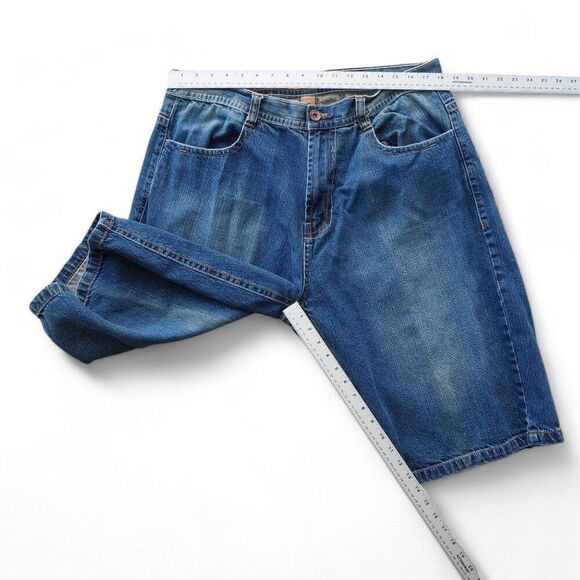 Decibel Vintage Y2K Streetwear Medium Wash Denim Shorts Men's 38 x 14 - Picture 5 of 7